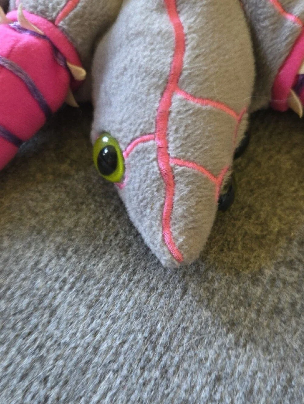 Shoggoth Gray & Pink Starfish Monster Toy - Rare